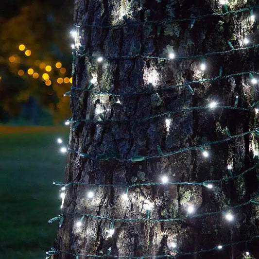 70 LED Count 24 ft. Cool White 4-Inch Spaced Soft Twinkle Color Christmas Outdoor String Lights (5MM)