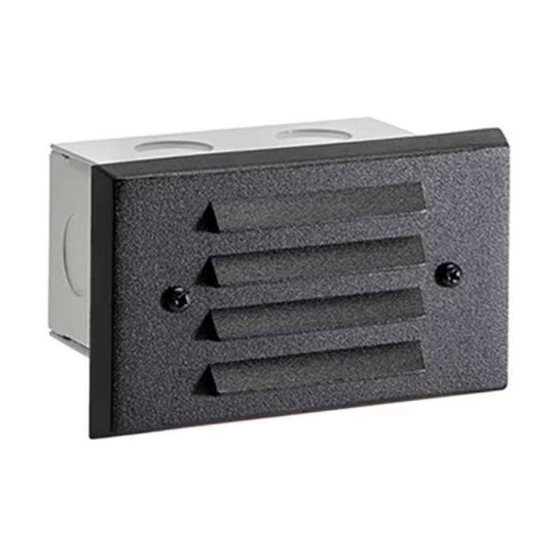 Vista 4242 4" 1.5W Black Aluminum Louver Step Light (SL-4242-B-150-W-G4)
