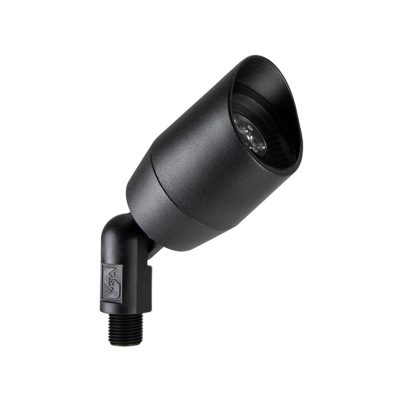 Vista 5006 Black Aluminum Up Light, No Lamp (GR-5006-B-NL)