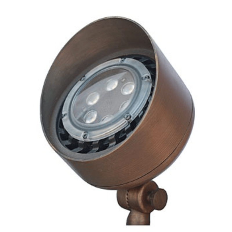 Alliance BL300 8W 2800K Brass Bullet Light | BL300-LED8W - Lighting Disty - BL300-LED8W