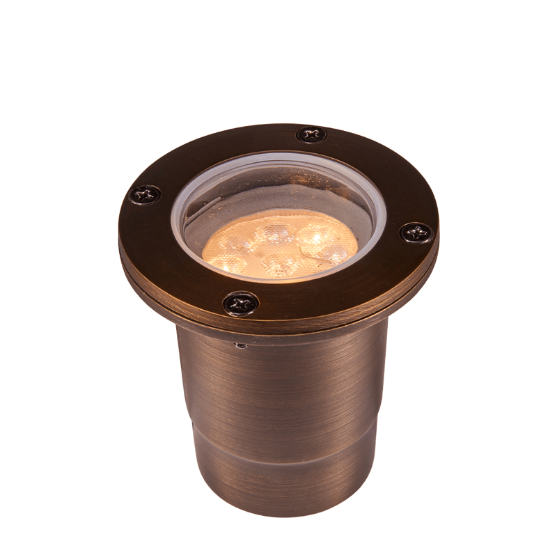 Alliance GL150 In-Ground Brass Well Light, No Lamp (GL150) - Lighting Disty - GL150