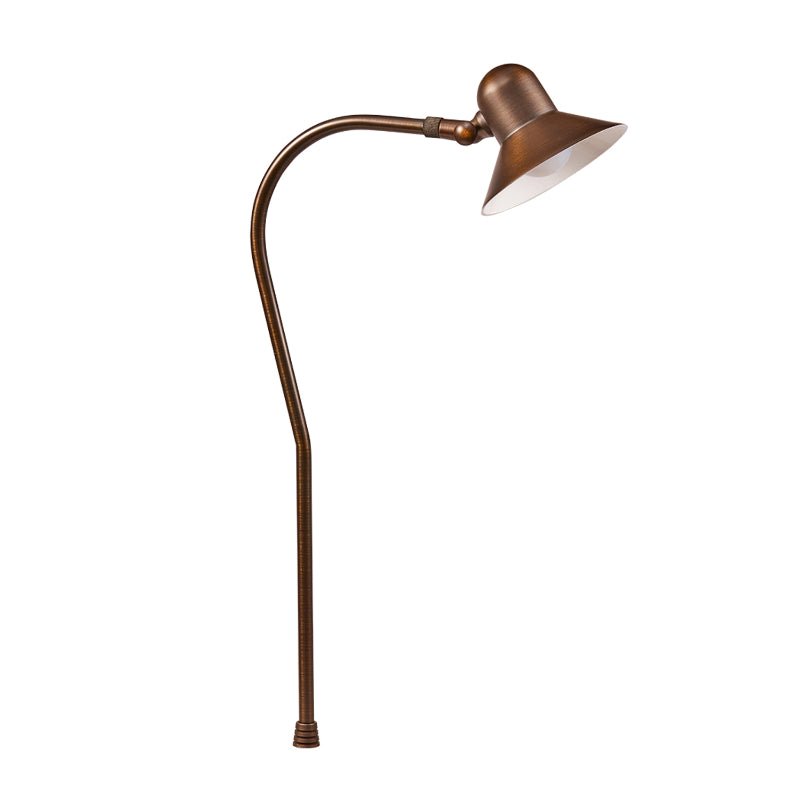 Alliance PL100 19" Brass Path Light with Frosted Lens, No Lamp (PL100) - Lighting Disty - PL100