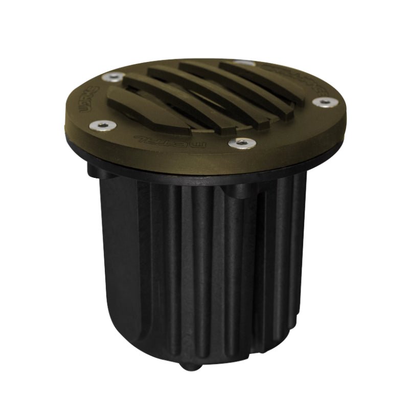 Brilliance Biscayne Bronze Diamond Brass Grate Well Light, No Lamp (BD-WL-MR16-GRATE-BZ-NL) - Lighting Disty - BD-WL-MR16-GRATE-BZ-NL