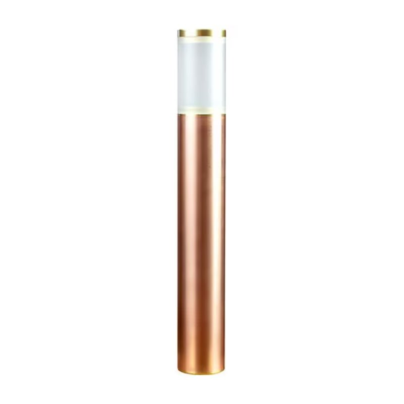 Brilliance Olympic 16" Bollard Path Light Frosted Acrylic & Copper Finish MR16 Socket No Lamp (OLYMPIC-BL-16-MR16-FRST-CU-NL) - Lighting Disty - OLYMPIC-BL-16-MR16-FRST-CU-NL