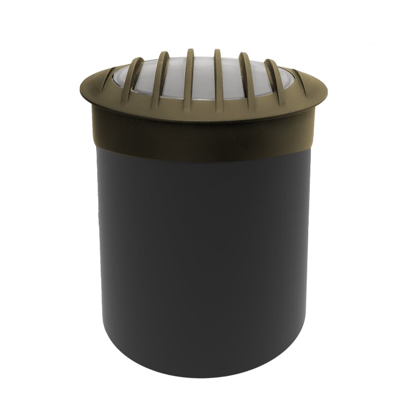 Brilliance Yosemite Bronze Diamond Brass Flat Top Grate Well Light, No Lamp (BD-WL-PAR36-FLAT-GR-BZ-NL) - Lighting Disty - BD-WL-PAR36-FLAT-GR-BZ-NL