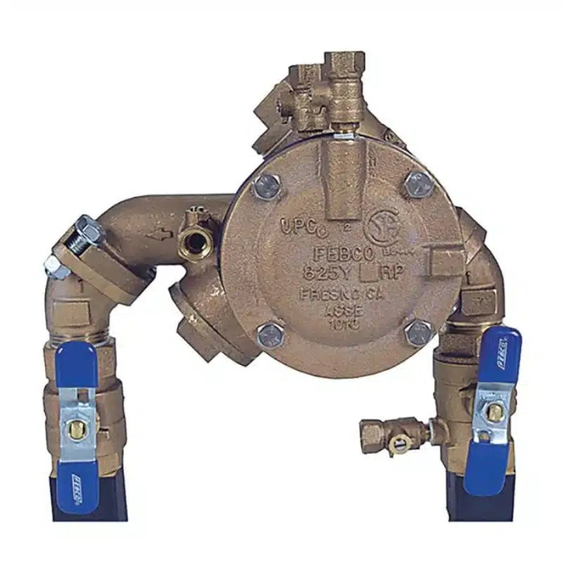Febco 825YA Angle RPZ Backflow Preventer 2 in. FPT (FE825YA-200) - Lighting Disty - FE825YA-200