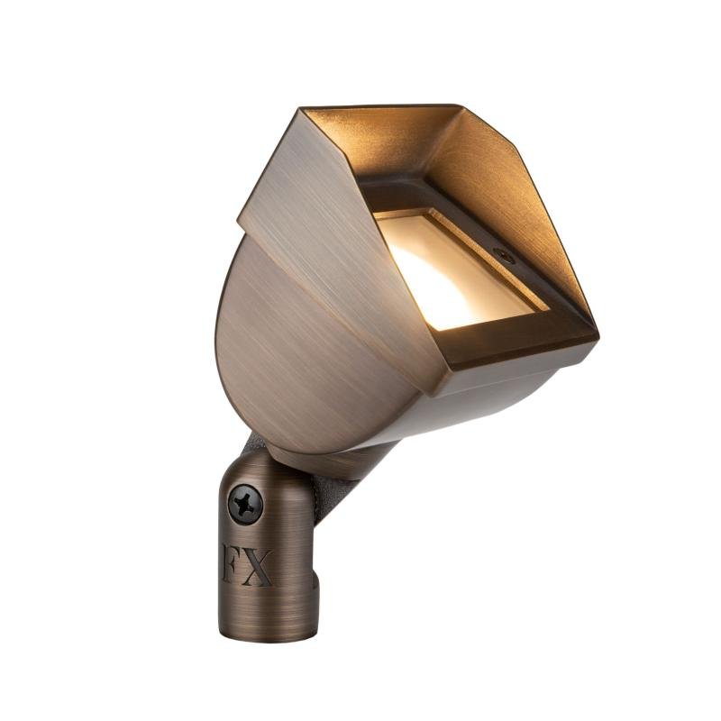 FX Luminaire Cora CW-51 Luxor ZD 5W MR16 LED Wall Wash Light, Bronze (CW-51-ZD35WFL-AB) - Lighting Disty - CW51ZD35WFLAB
