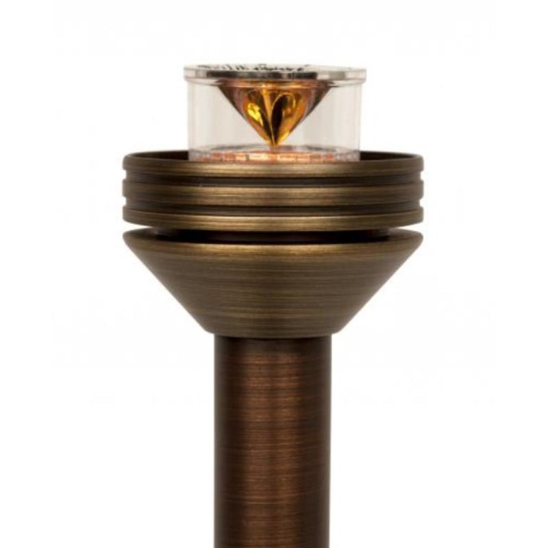 FX Luminaire Grande ZD 18" LED Riser Natural Antique Bronze 4.2W 2700K LED (G-ZD-3LED-18RA-AB) - Lighting Disty - G-ZD-3LED-18RA-AB