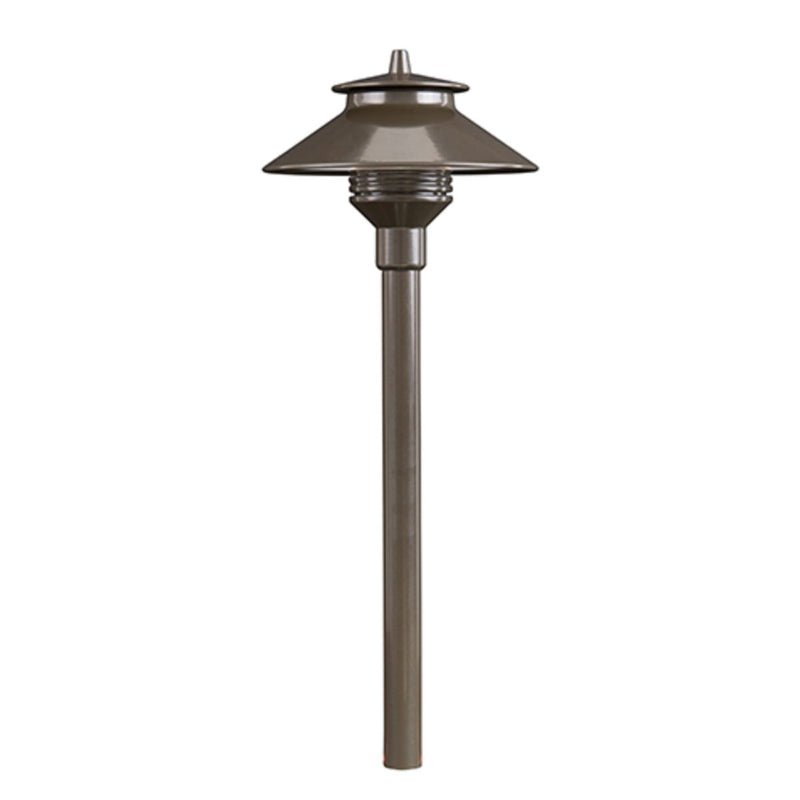FX Luminaire PL 18" Path Light Aluminum Bronze Finish 1.6W 2700K LED (PL-LED20W-18R-BZ) - Lighting Disty - PLLED20W18RBZ