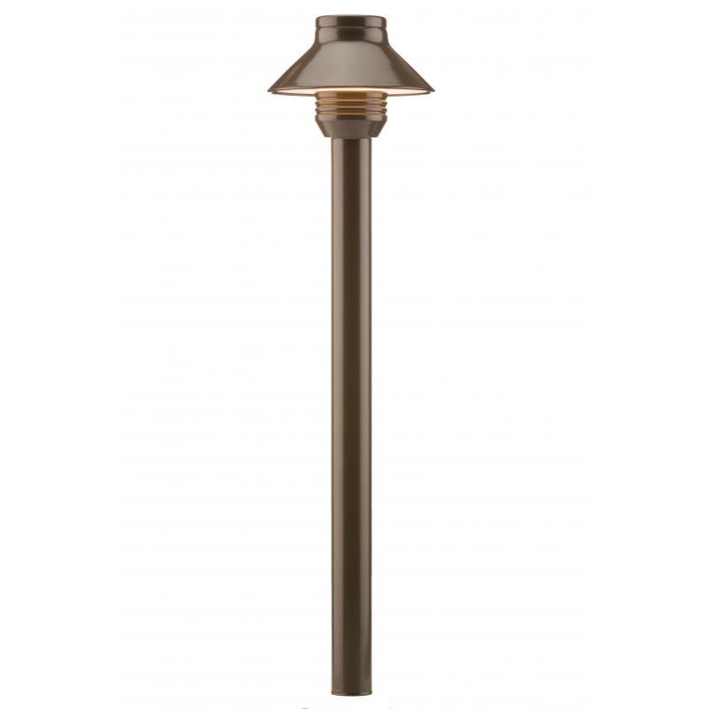 FX Luminaire SP Path Light 18 in. Riser Aluminum Bronze Finish 1.6W 2700K LED | SP-A-LED20W-18R-BZ - Lighting Disty - SP-A-LED20W-18R-BZ