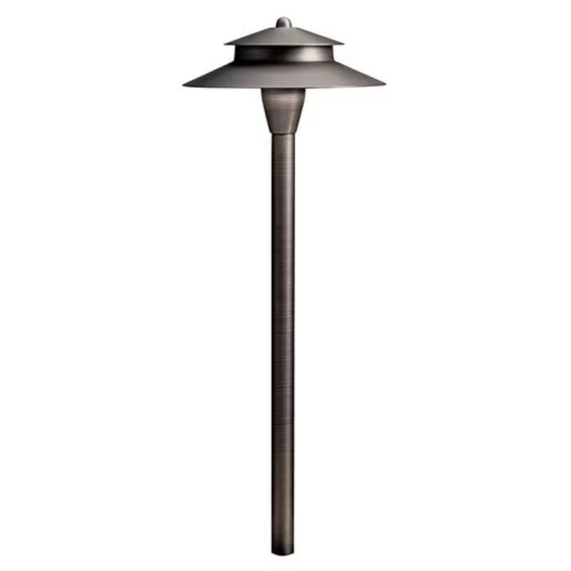 Kichler 8.5" Bronze Centennial Brass Path Light, 2.3W LED | 15480CBR - Lighting Disty - 15480CBR