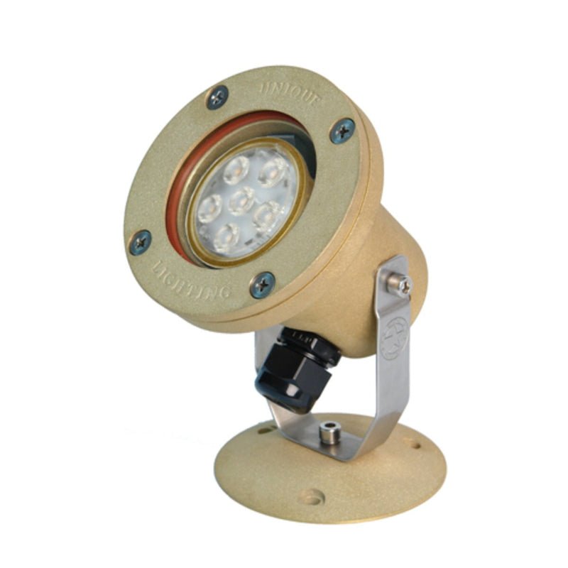 Unique Lighting Systems Atlantis Underwater Light Cast Brass 4W 2700K LED | AT16-12-L427 - Lighting Disty - AT16-12-L427