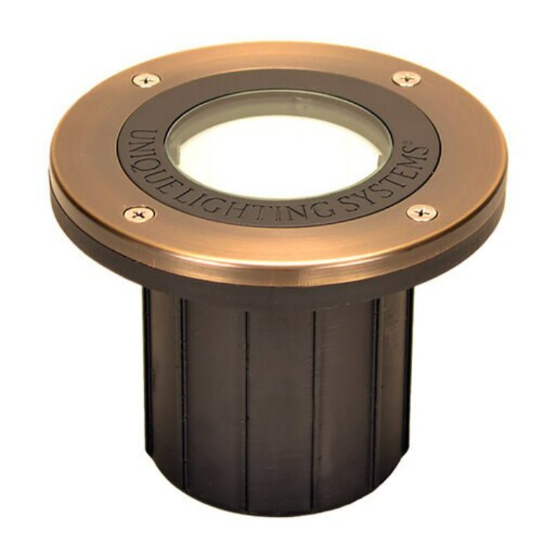 Unique Lighting Systems INSPIRA Monet Well Light Weathered Brass with 40 Deg. RGB CCT LED (MON-RCSOFL) - Lighting Disty - MON-RCSOFL