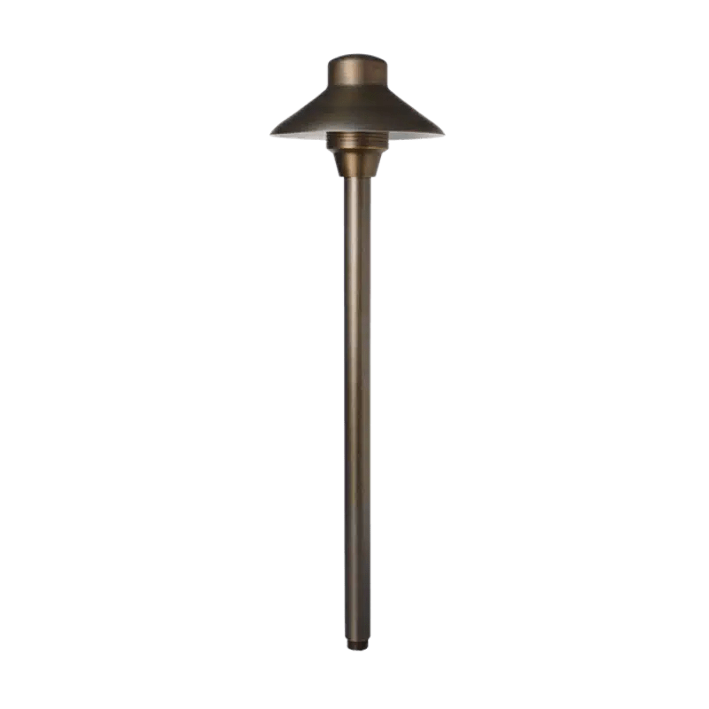 Unique Lighting Systems Lancer 6 12" Brass Path Light, No Lamp | L6-NL - Lighting Disty - L6-NL