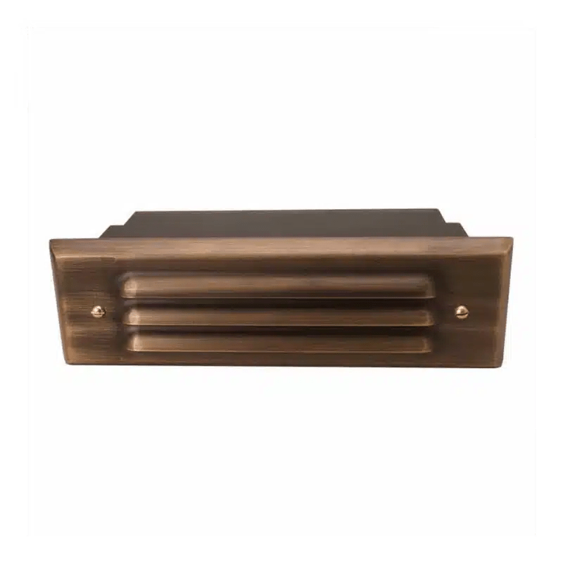 Unique Lighting Systems Voyager 8 Louver Brass Hardscape Light, No Lamp | VO8L-NL - Lighting Disty - VO8L-NL