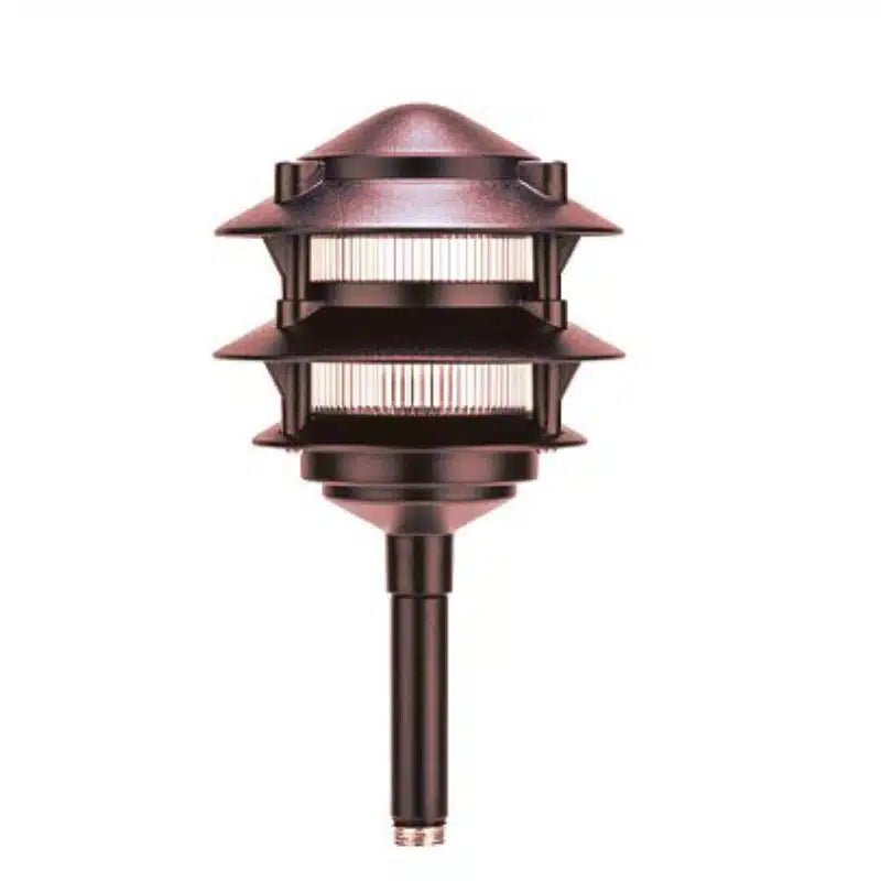 Vista PR-6222 12" 2.5W 2950K LED Bronze Aluminum Path Light (PR-6222-Z-2.5-W-T3-12S) - Lighting Disty - PR-6222-Z-2.5-W-T3-12S