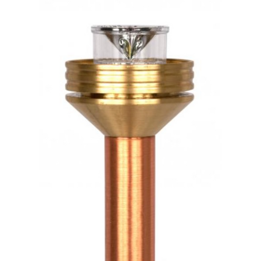 FX Luminaire Grande 12" LED Riser Natural Copper Finish 4.2W 2700K LED (G1-LED-12-RA-CU)