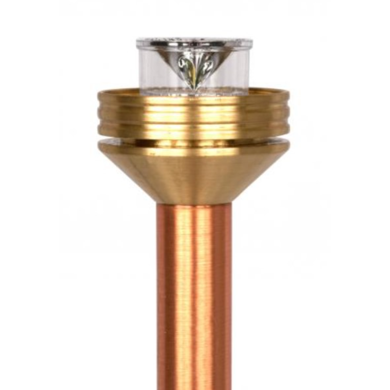 FX Luminaire Grande 12" LED Riser Natural Copper Finish 4...