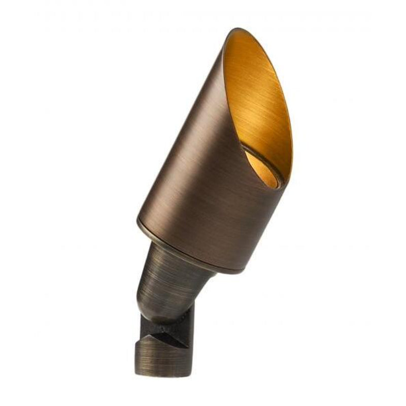 FX Luminaire NR 9LED Long Shroud Antique Brass Up Light (...