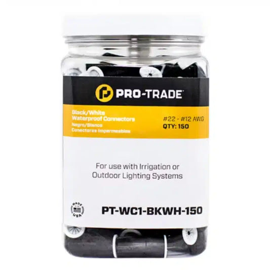Pro-Trade Black/Gray Wire Connector #22-#12, 150-Pack Can...