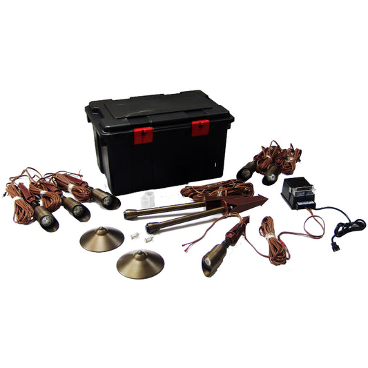 Alliance 8-Light Landscape Lighting Demo Kit and Storage Case (DEMOKIT8)