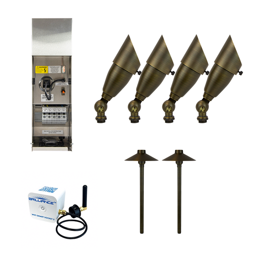 Brilliance LED Brilliance Bronze Diamond 6 Piece LED Land...