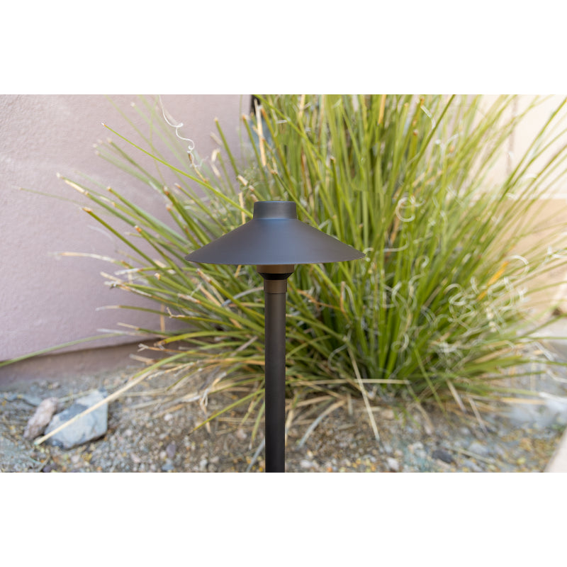 Brilliance Bronze Diamond 20" 3W 2700K G4 LED Brass Modern Path Light (BD-MPL-G4-WAFER-BZ)