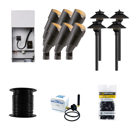 FX Luminaire 10 Piece RS & PL LED Landscape Lighting Kit,...