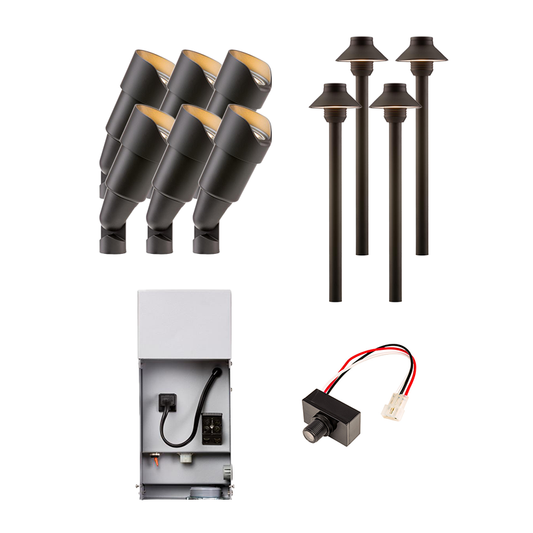 FX Luminaire 10 Piece RS & SP-A LED Landscape Lighting Ki...