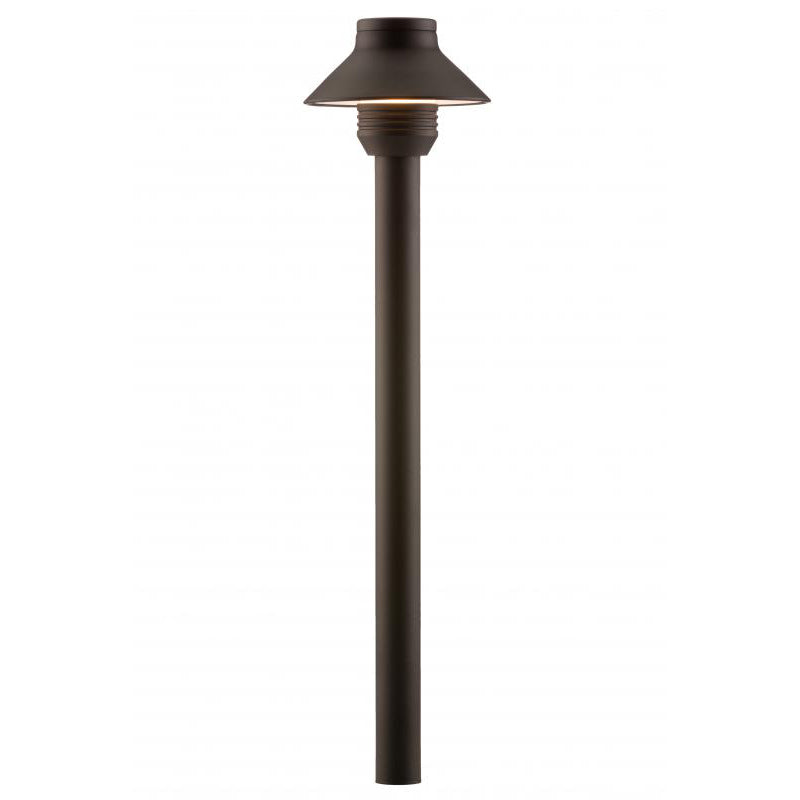 FX Luminaire SP 12" Brass Path Light Black Finish 1.6W 2700K LED (SP-LED20W-12R-FB)