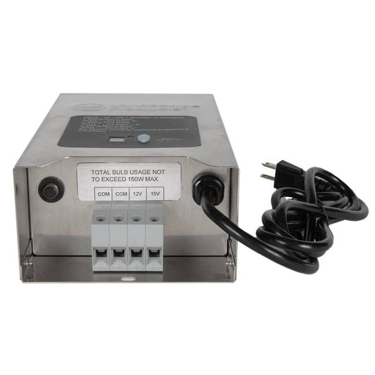 Landscape Products LP-TR1 Multi-Tap Stainless Steel LED Lighting Transformer with Timer and Photocell