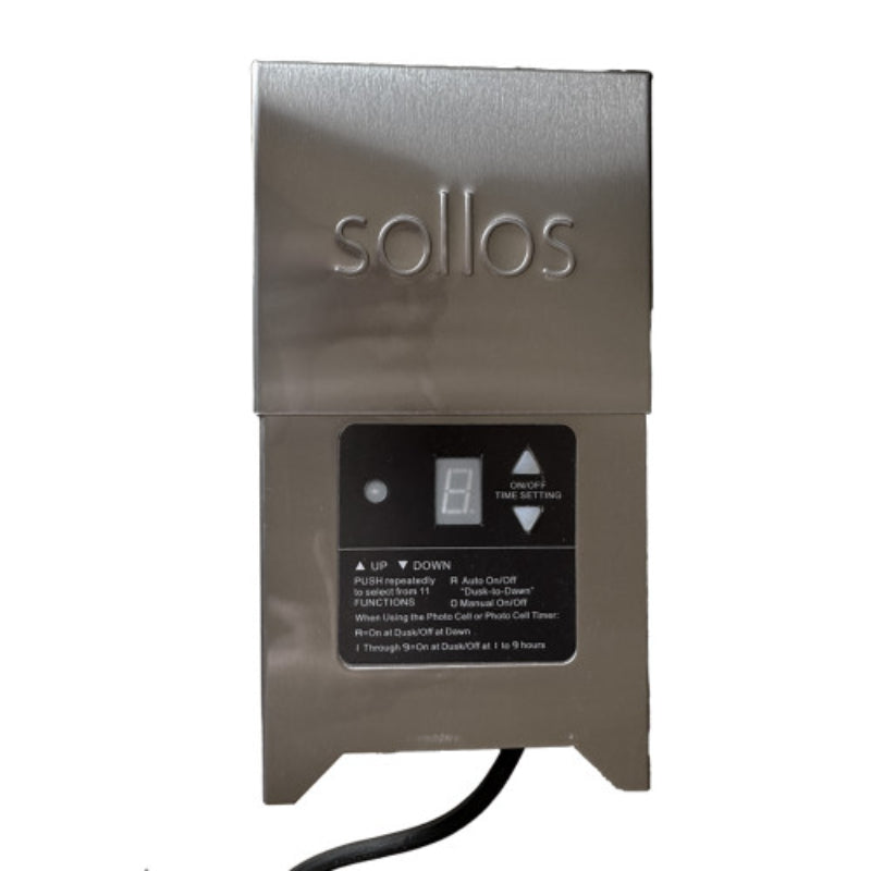 Sollos TR15SS1-INT-150 150W Lighting Transformer and Photocell Timer (997015)