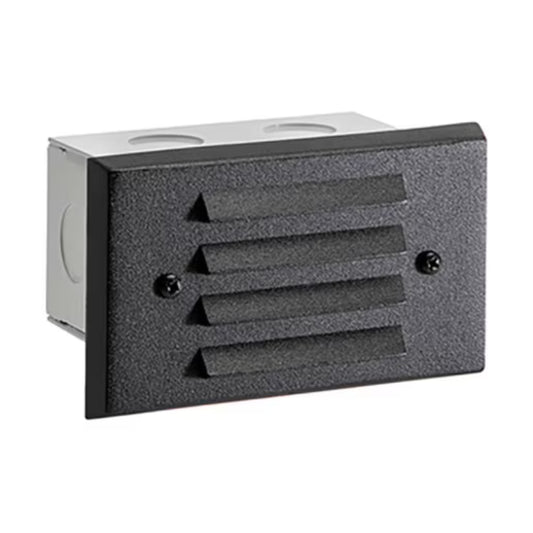 Vista 4242 4" 1.5W Black Aluminum Louver Step Light (SL-4242-B-150-W-G4)