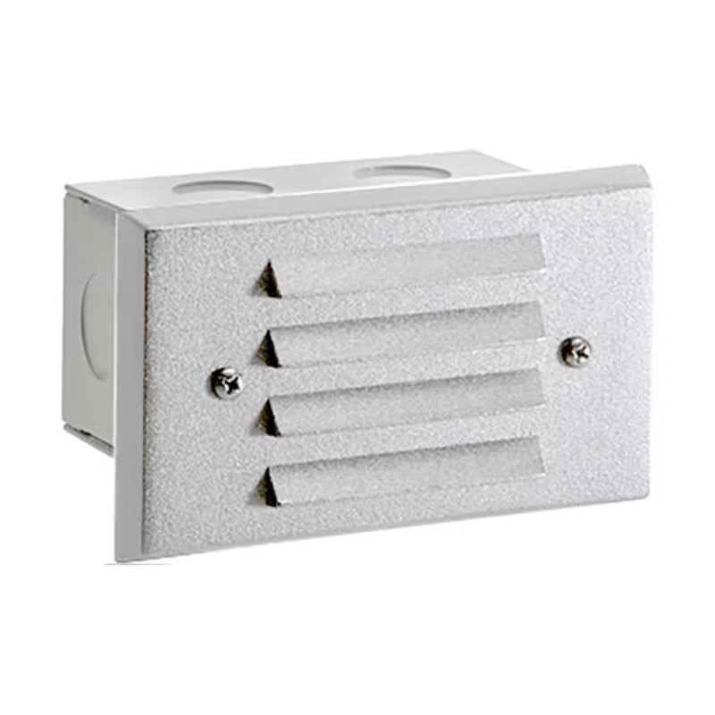 Vista 4242 4" 1.5W White Aluminum Louver Step Light (SL-4242-W-150-W-G4)
