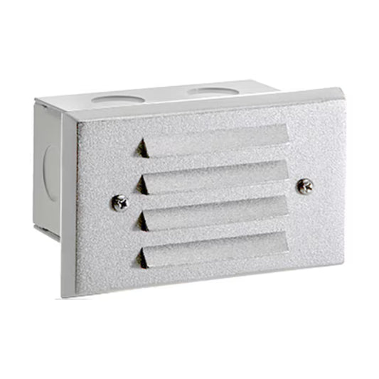 Vista 4242 4" 1.5W White Aluminum Louver Step Light (SL-4242-W-150-W-G4)