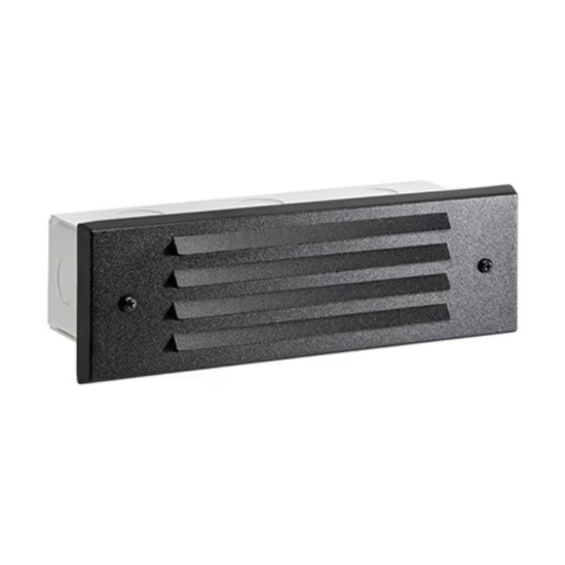 Vista 4246 9" 1.5W Black Aluminum Louver Step Light (SL-4246-B-150-W-G4)