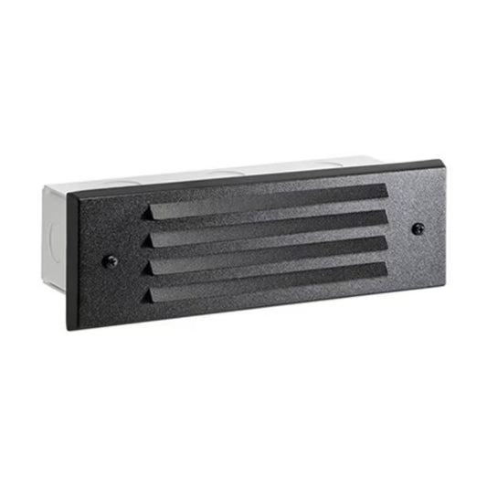 Vista 4246 9" 1.5W Black Aluminum Louver Step Light (SL-4246-B-150-W-G4)