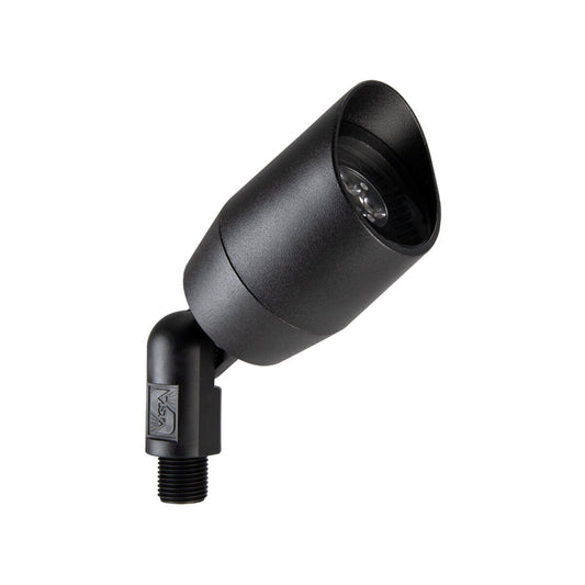 Vista 5006 Black Aluminum Up Light, No Lamp (GR-5006-B-NL)