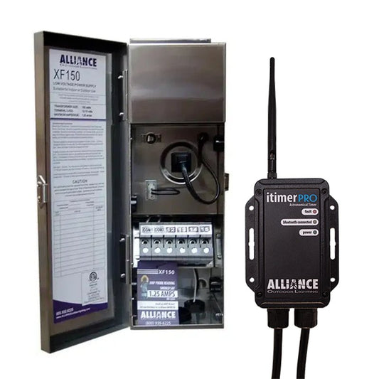 Alliance 150W XF Lighting Transformer and itimerPRO Bluetooth Timer | XF150-PRO - Lighting Disty - XF150-PRO