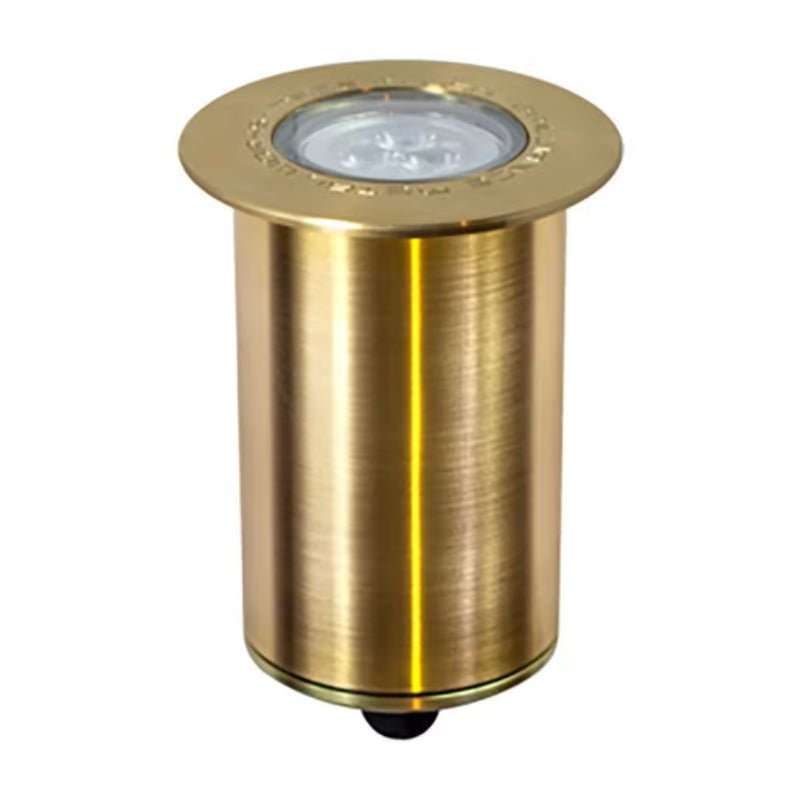 Brilliance Carlsbad Flange Brass MR16 Well Light, No Lamp (CARLSBAD-MR16-BR-FLG-NL) - Lighting Disty - CARLSBAD-MR16-BR-FLG-NL