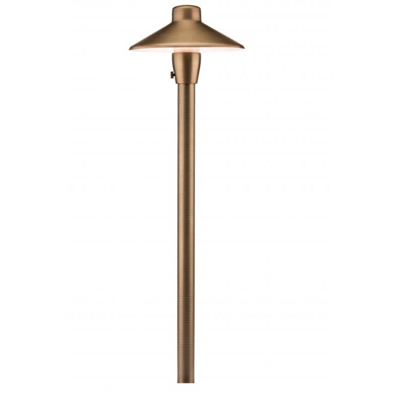 FX Luminaire CPL7 Path Light 18 in. Riser Brass Antique B...