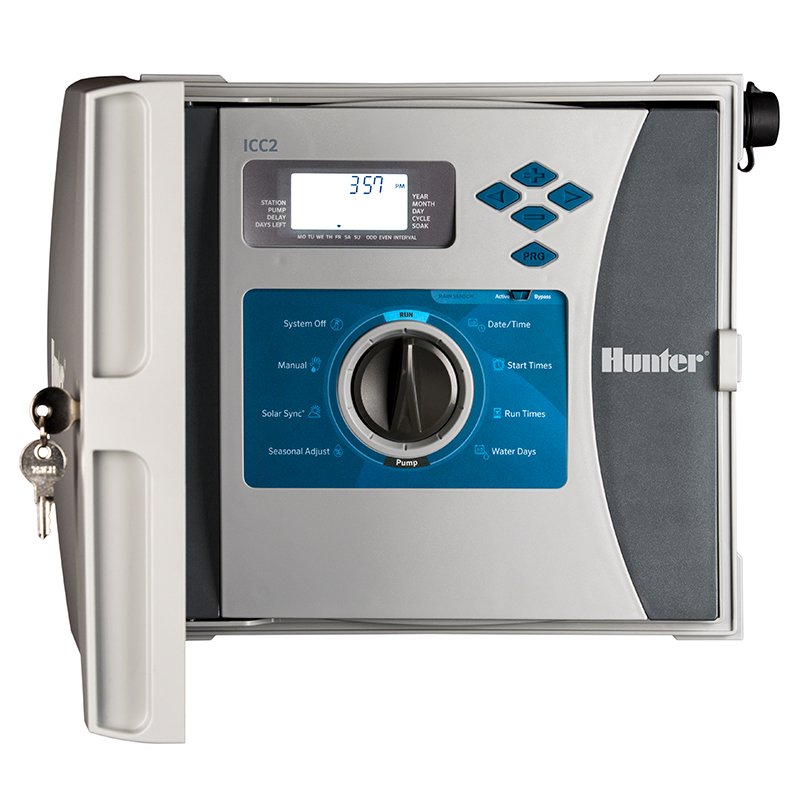 Hunter ICC2 Modular Controller 8 Station Indoor/Outdoor Plastic Wall M ...