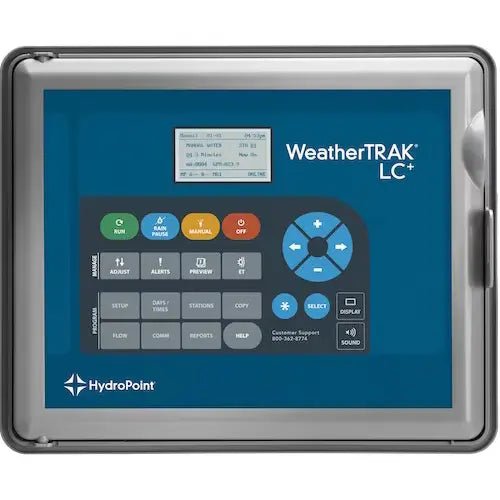 HydroPoint Weathertrak LC Modular Controller 6 Station Outdoor Plastic Wall Mounted With 1 yr of Cellular Service - Lighting Disty - WTLC-C-06-PL