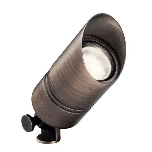Kichler 15475CBR Brass Accent Spotlight, No Lamp (15475CBR) - Lighting Disty - 15475CBR