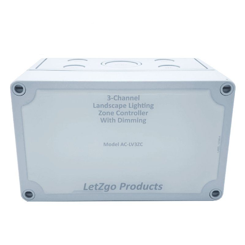 Letzgo Landscape Lighting 3-Channel Zone Controller | AC-LV3ZC - Lighting Disty - AC-LV3ZC