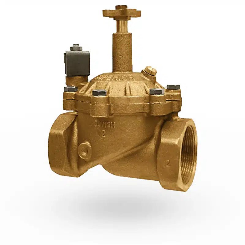 Superior 1 1/2" 950 Series Electric Brass In-Line Valve (950150) - Lighting Disty - 950150